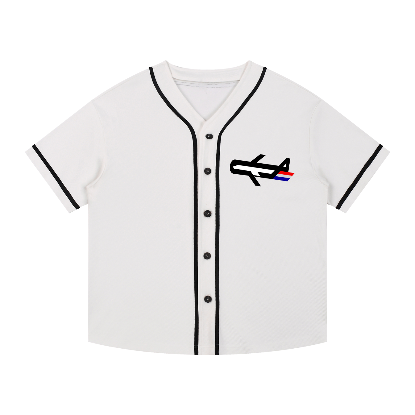 PLANEcloths Compare’n Contrast B-Baller Piped Up Button-Up Jersey