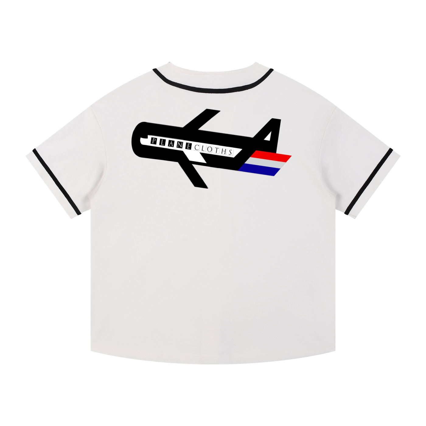 PLANEcloths Compare’n Contrast B-Baller Piped Up Button-Up Jersey