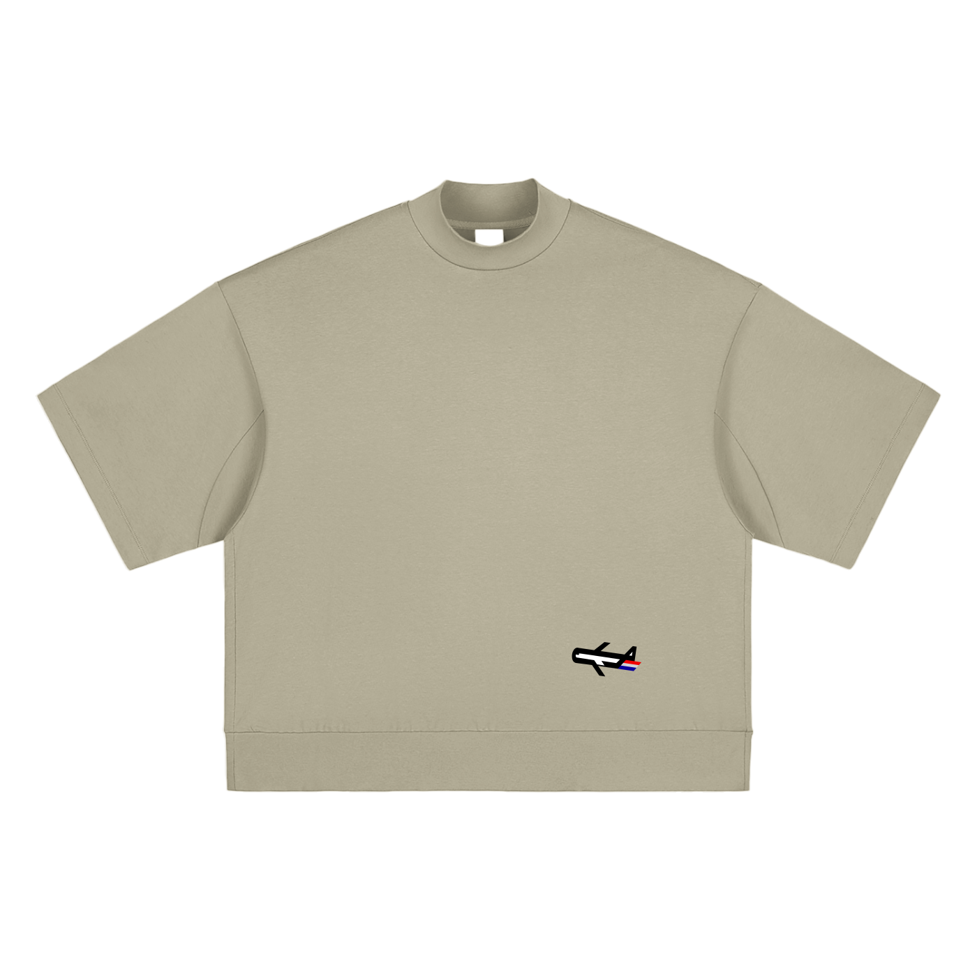 PLANEcloths Getting Kinda Heavy Oversized Mock T-shirt