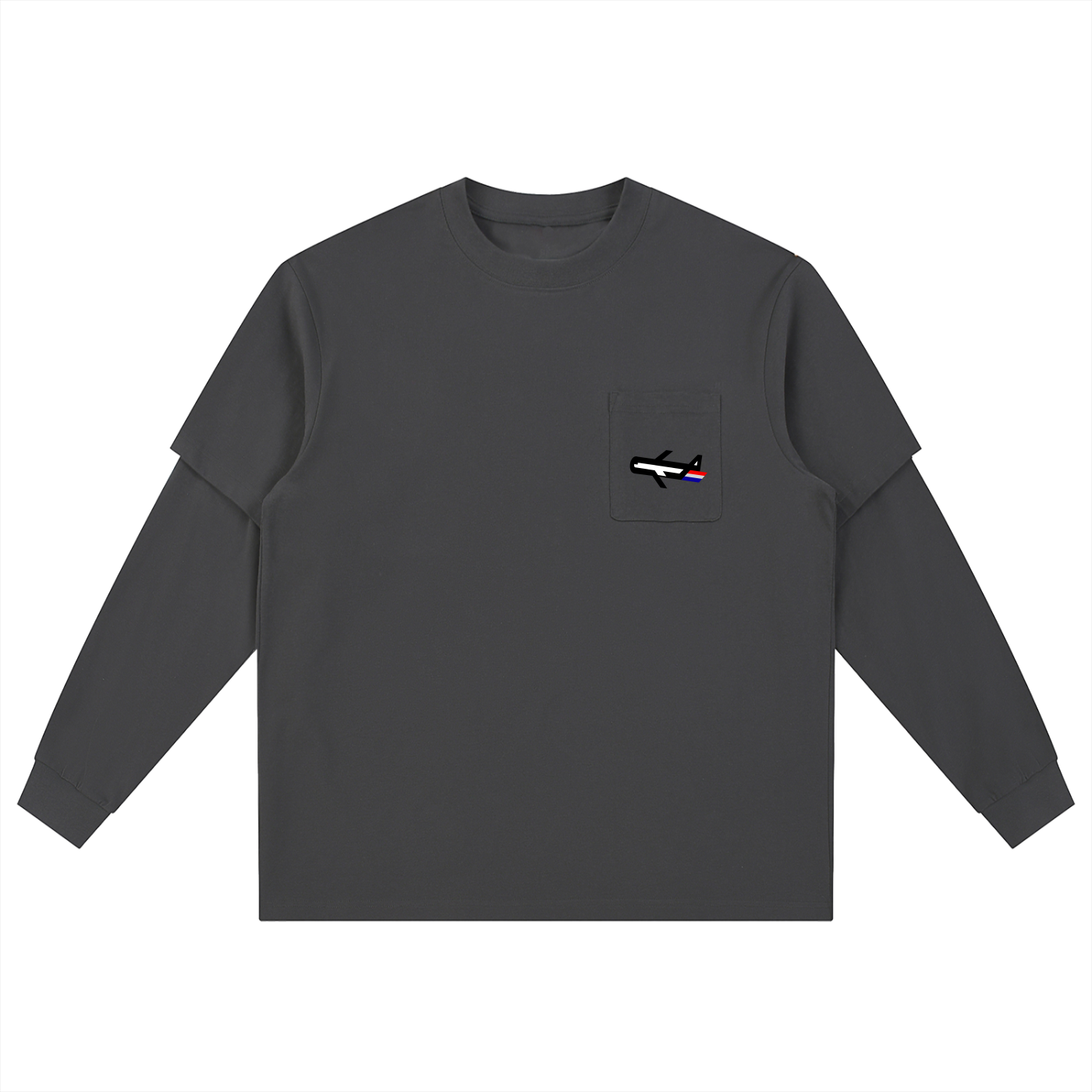 PLANEcloths Layers To This Long Sleeve Oversized T-Shirt