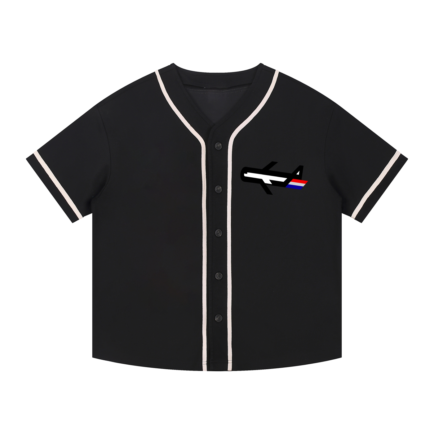 PLANEcloths Compare’n Contrast B-Baller Piped Up Button-Up Jersey