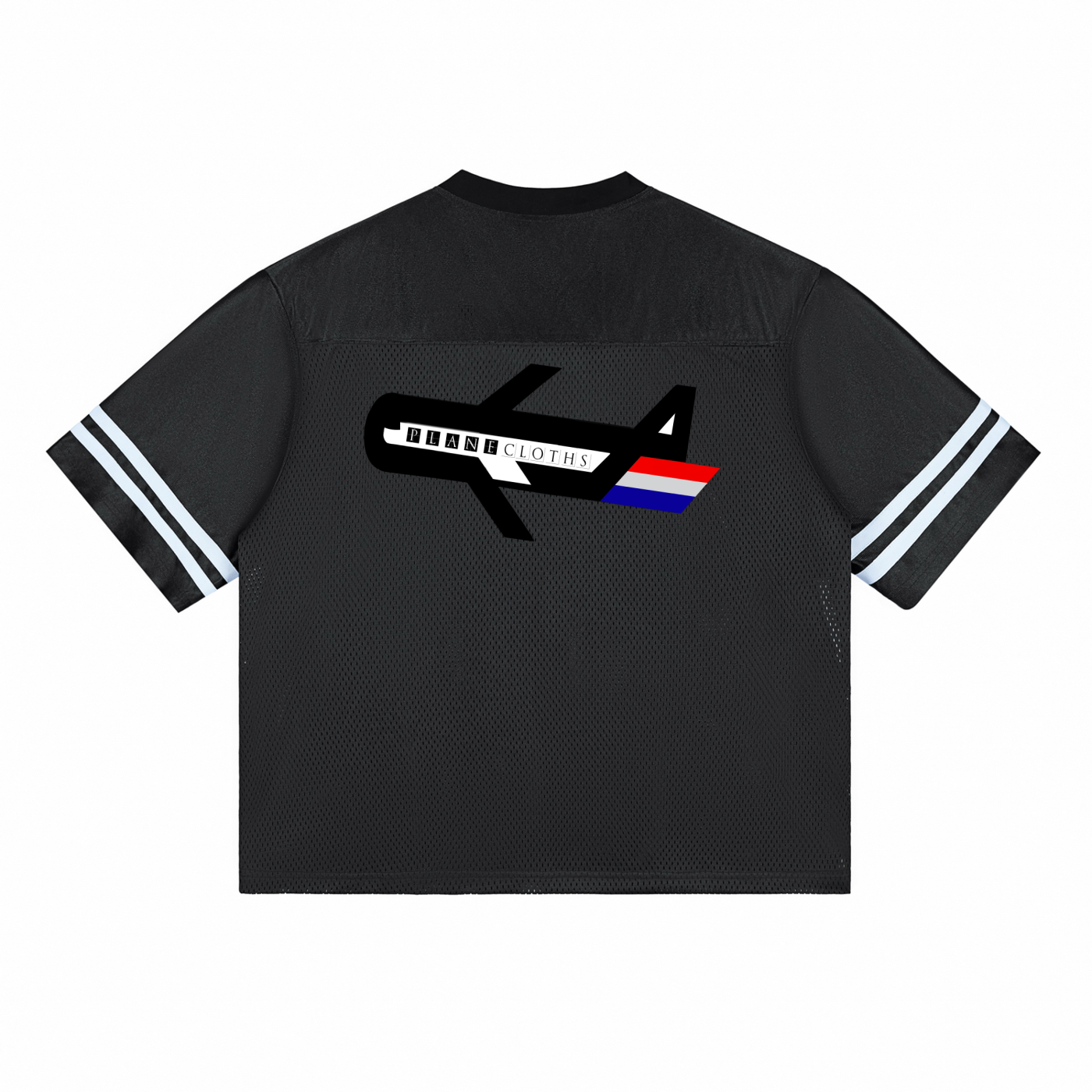 PLANEcloths Logo Taped Mesh Performance T-Shirt