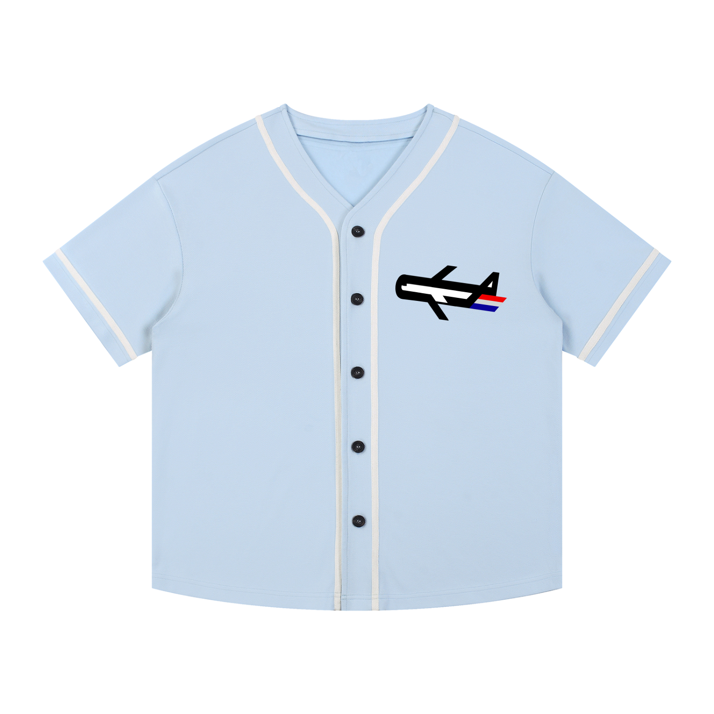PLANEcloths Compare’n Contrast B-Baller Piped Up Button-Up Jersey
