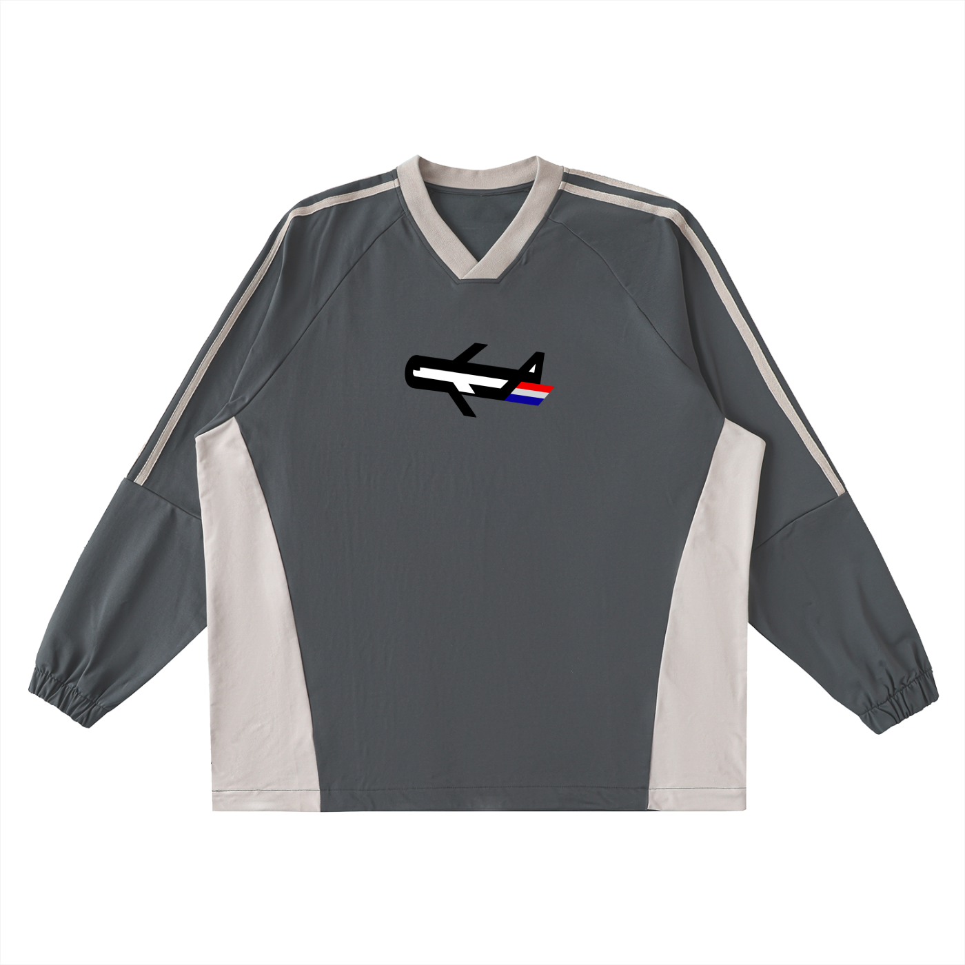 PLANEcloths Can’t Block V-Neck Long-Sleeve T-Shirt