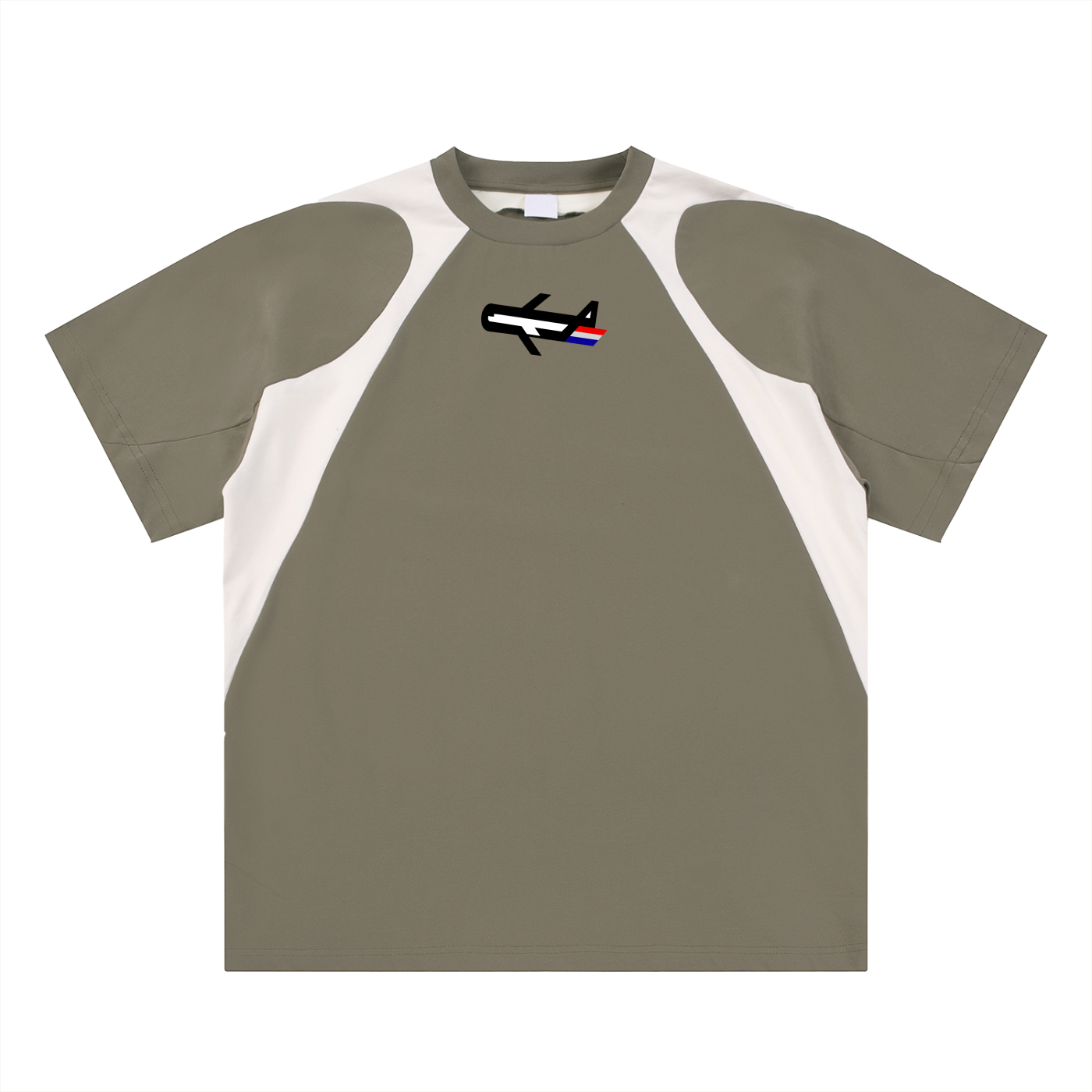 PLANEcloths Compare'n Contrast Panel T-Shirt