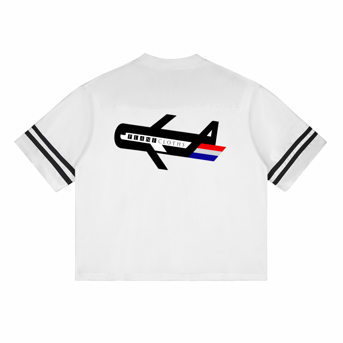 PLANEcloths Logo Taped Mesh Performance T-Shirt