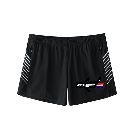 PLANEcloths Men's gotStripes? Performance Shorts