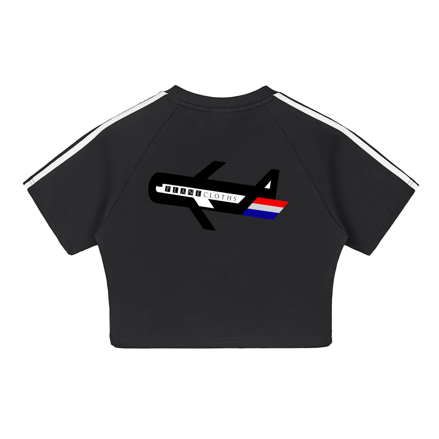 PLANEcloths Women’s Taped Up Keep Your Cool Performance Crop Tee