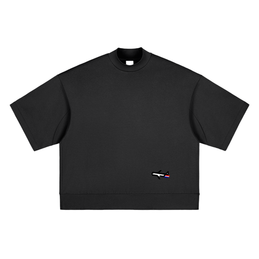 PLANEcloths Getting Kinda Heavy Oversized Mock T-shirt
