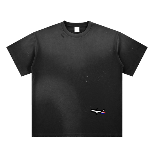 PLANEcloths Sunfaded Paint Splatter T-Shirt