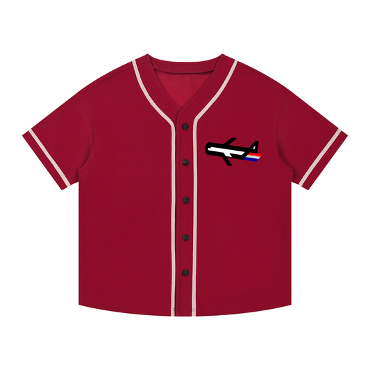 PLANEcloths Compare’n Contrast B-Baller Piped Up Button-Up Jersey