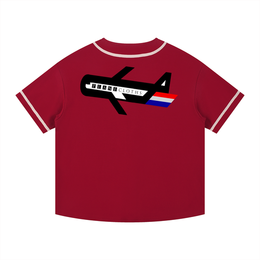 PLANEcloths Compare’n Contrast B-Baller Piped Up Button-Up Jersey
