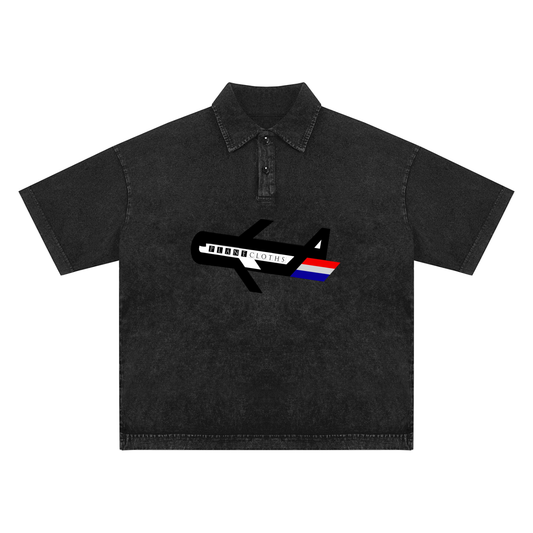 PLANEcloths Let It Snow-Washed Up Polo Club T-Shirt